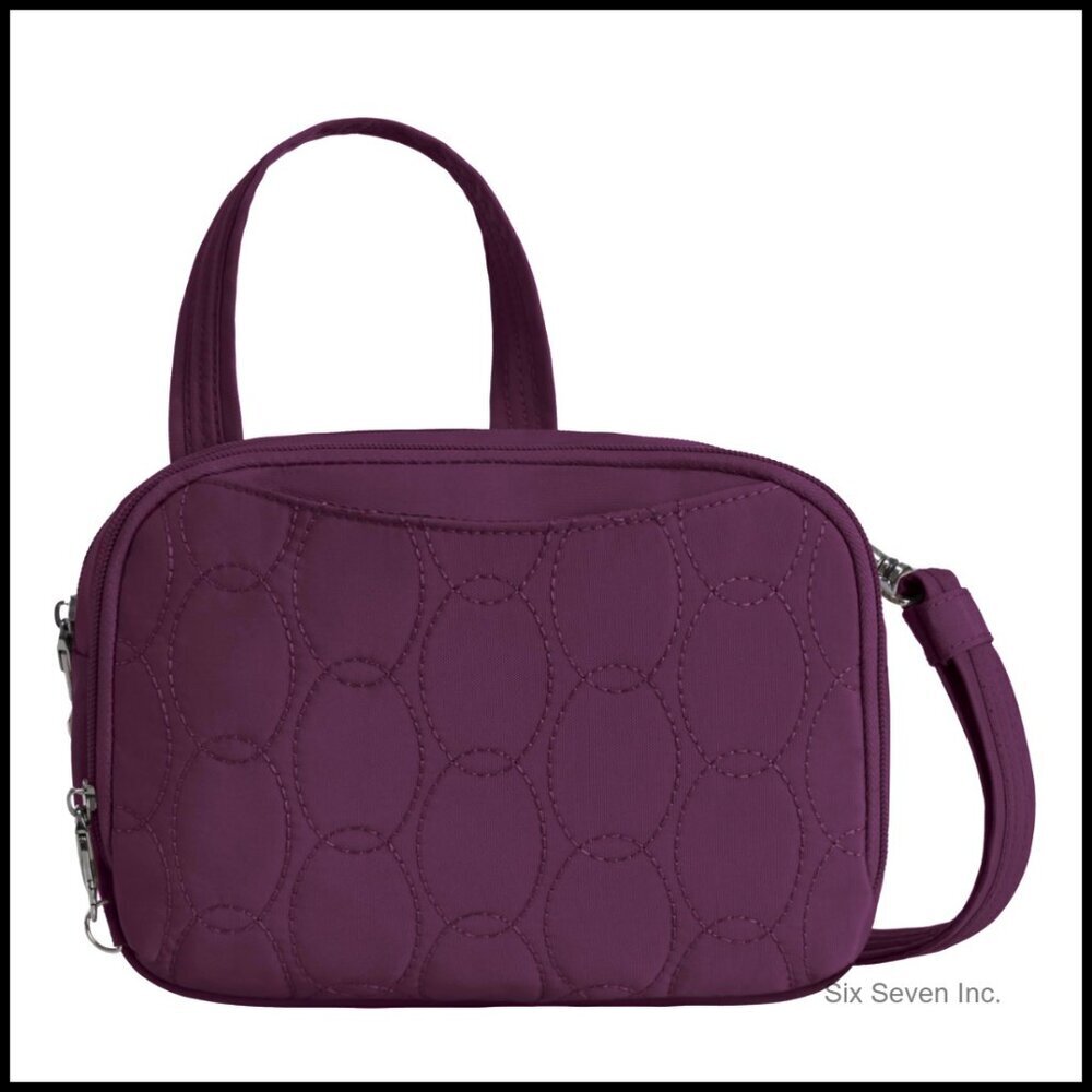 Anti-Theft Crossbody Bag Minimalist Chic Travel Security Double Compartment